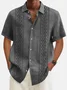 Royaura® 60's Vintage Men's Guayabera Shirt Stretch Pocket Camp Shirt Big Tall