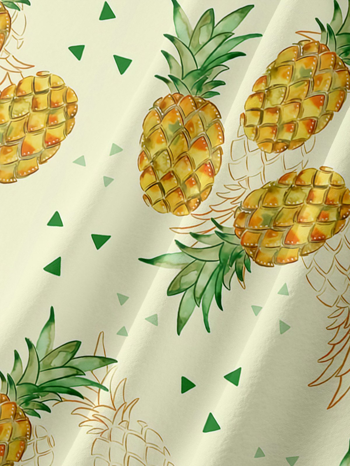 Tropical Pineapple Vacation Hawaiian Shirts For Men