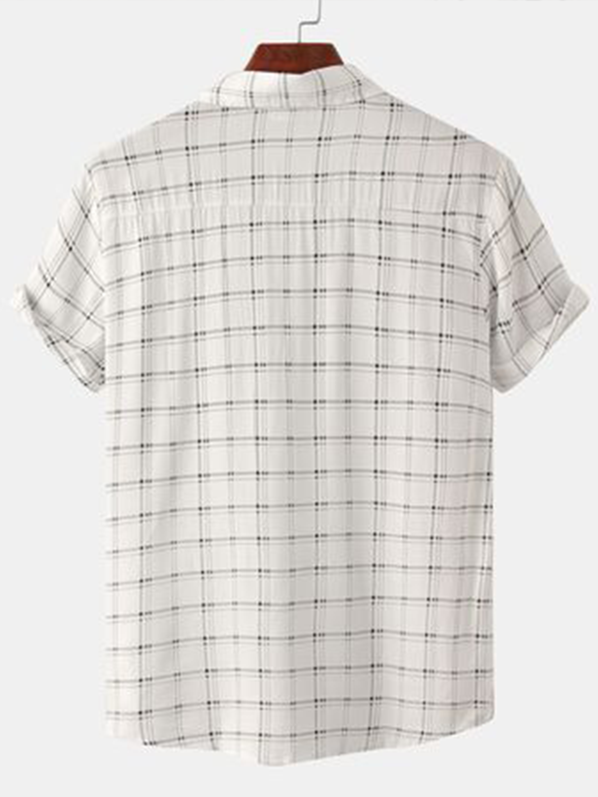 Men's Casual Basic Striped Plaid Versatile Shirt