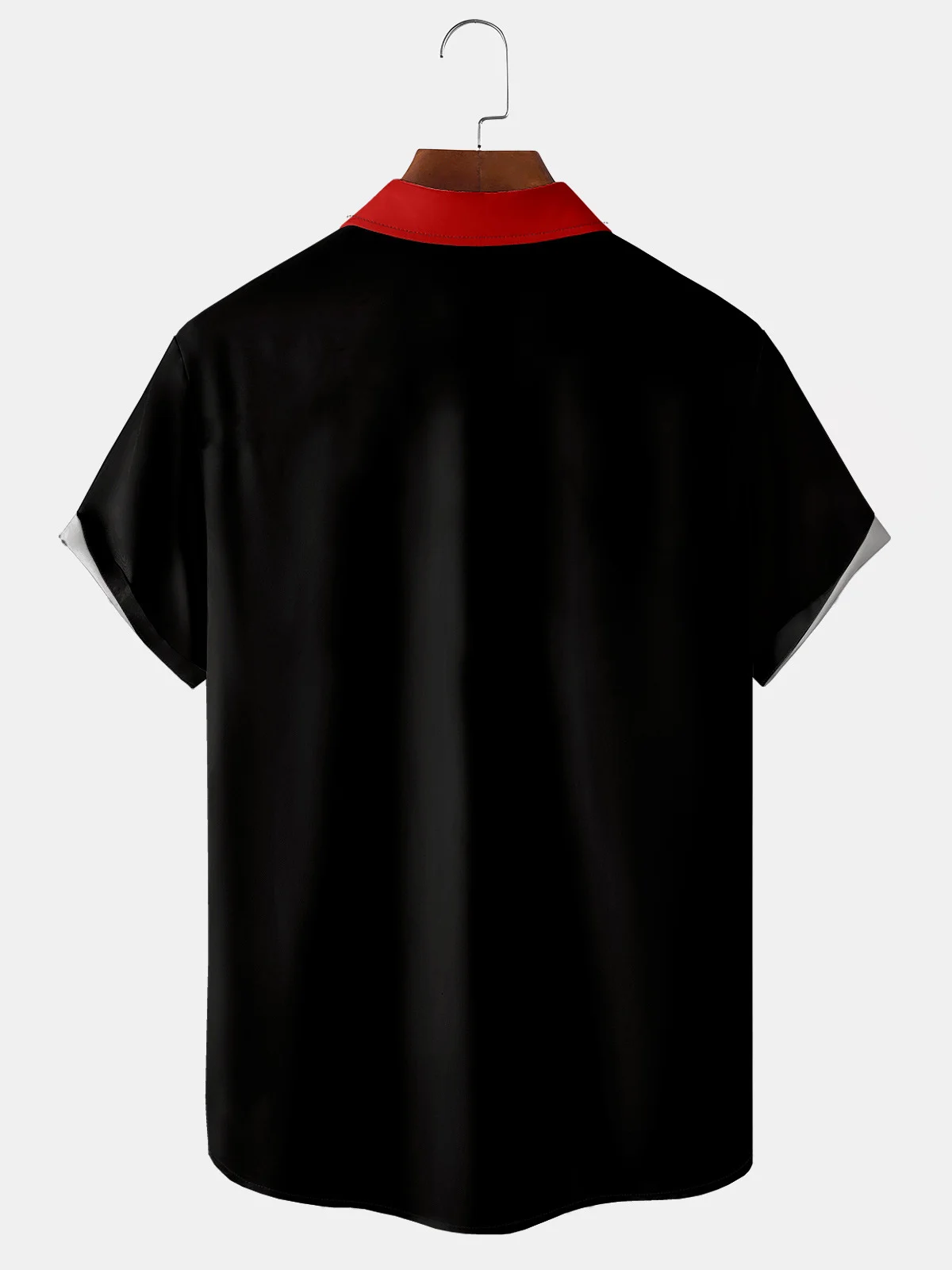 Men's Custom Bowling League Shirts Geometric Poker Print Casual Short Sleeve Hawaiian Shirt