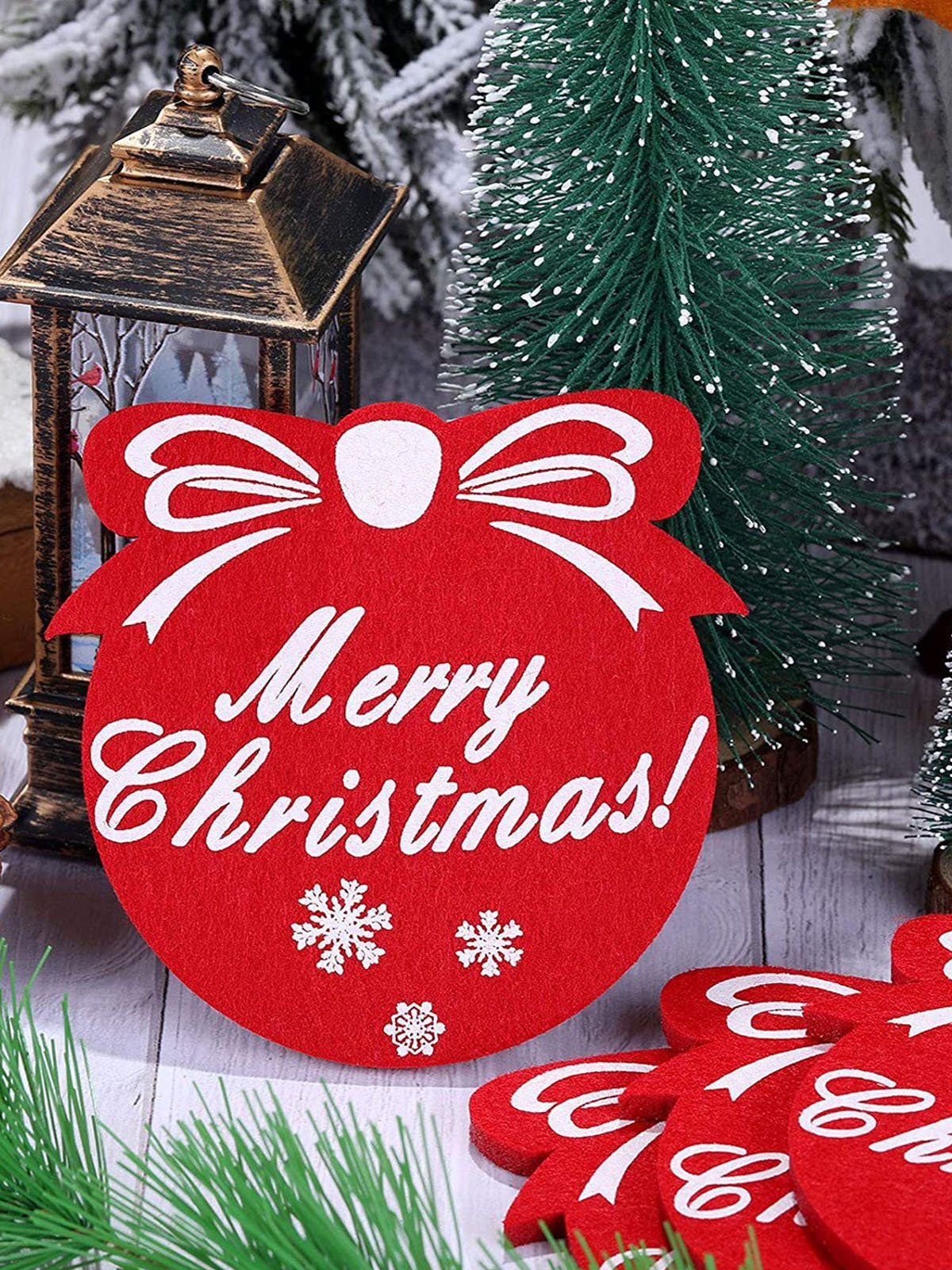 Holiday Ornaments Home Insulation Absorbent Felt Decorative Dinner Coaster