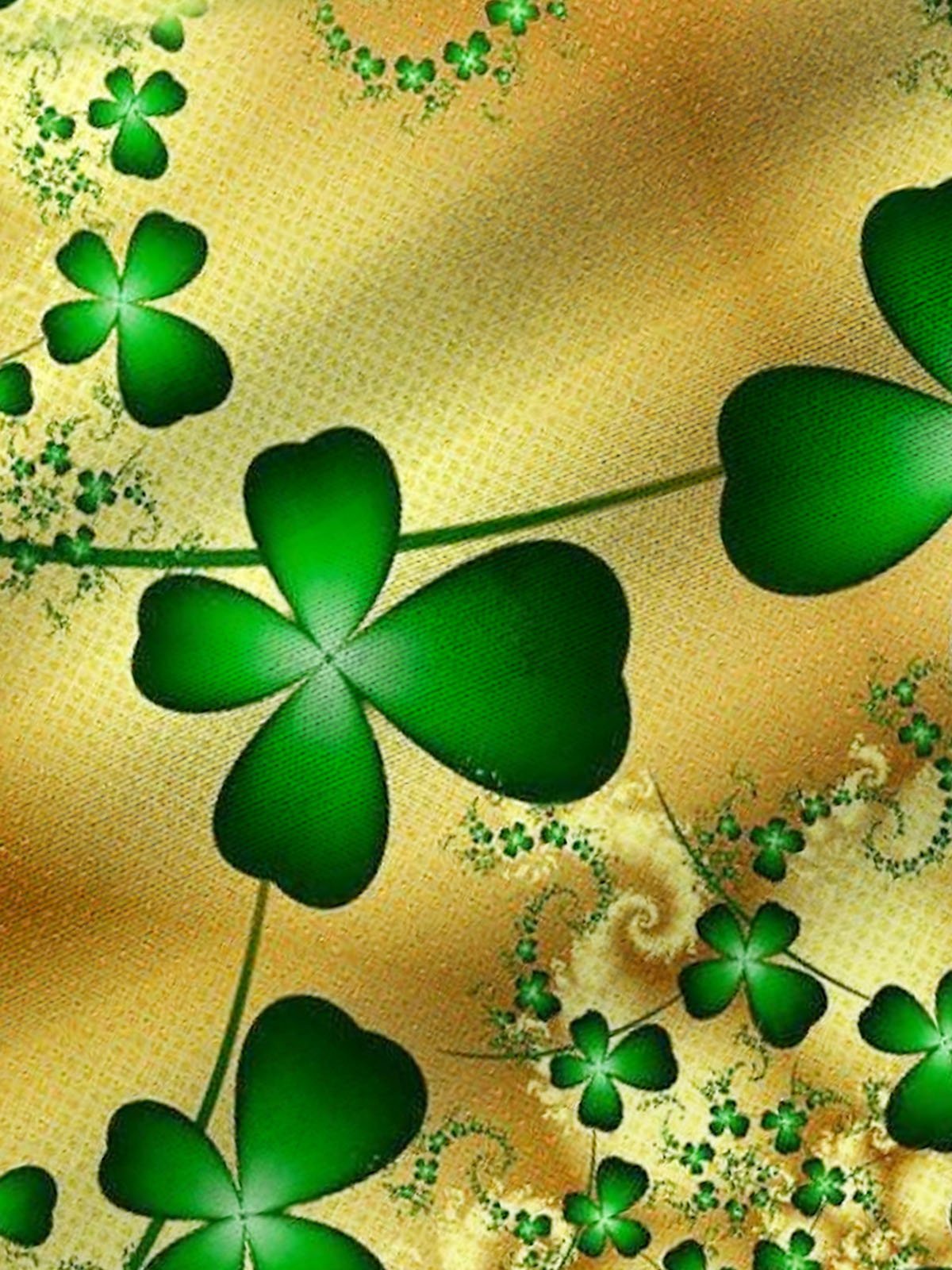 Royaura Men's St. Patrick's Day Gold Print Hawaiian Short Sleeve Shirt Plus Size Shirt