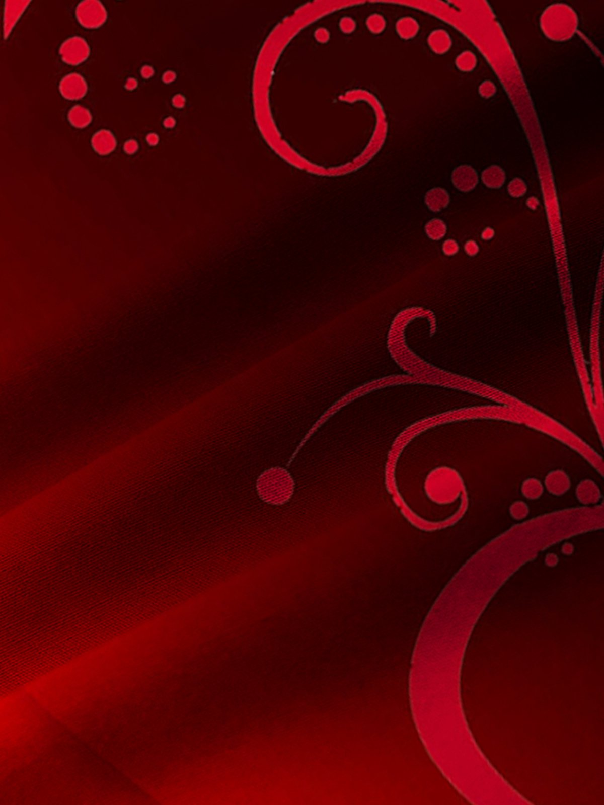 Royaura Red Valentine Heart Ombre Print Chest Pocket Shirt Oversize Holiday Shirt