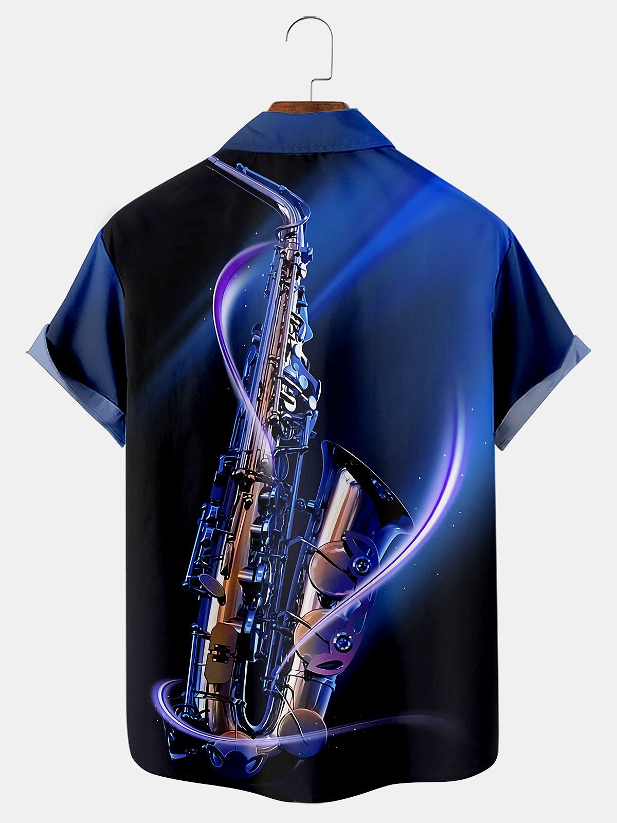 Royaura Instrumental Jazz Men's Pocket Button Shirt