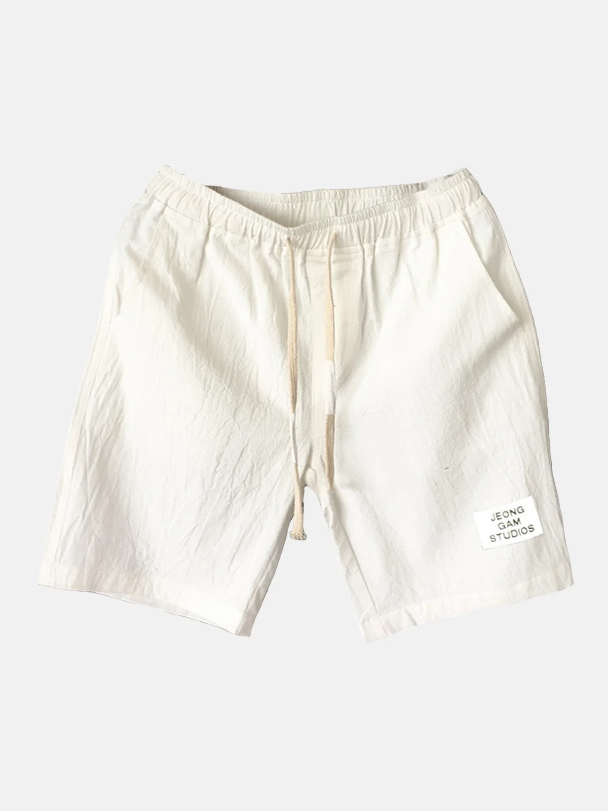 Royaura Beach Vacation Retro Casual Men's Natural Fiber Blend Shorts