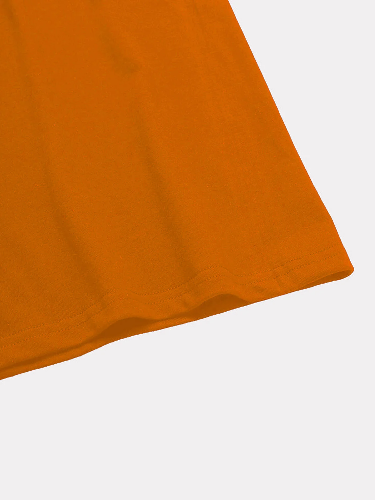 Royaura Vintage Cartoon Orange Men's Casual Short Sleeve Round Neck T-Shirt Stretch Fun Tops