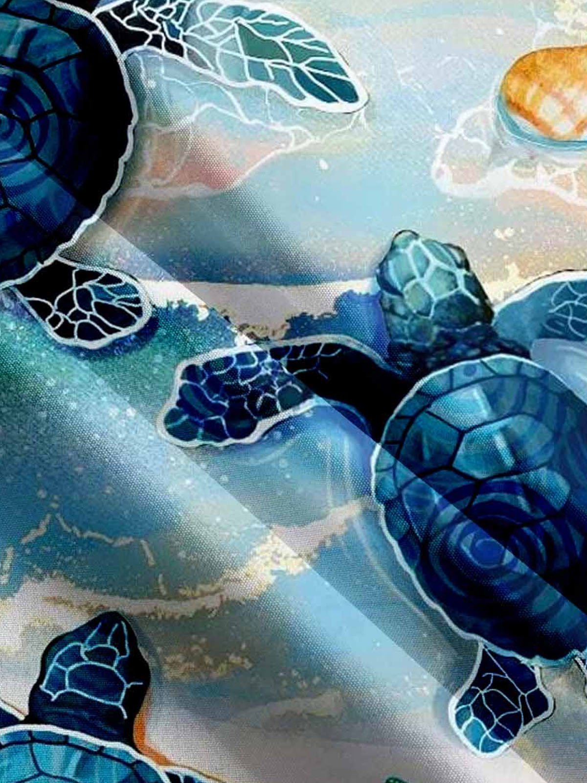 Royaura Hawaiian Turtle Men's Button Down Shirt