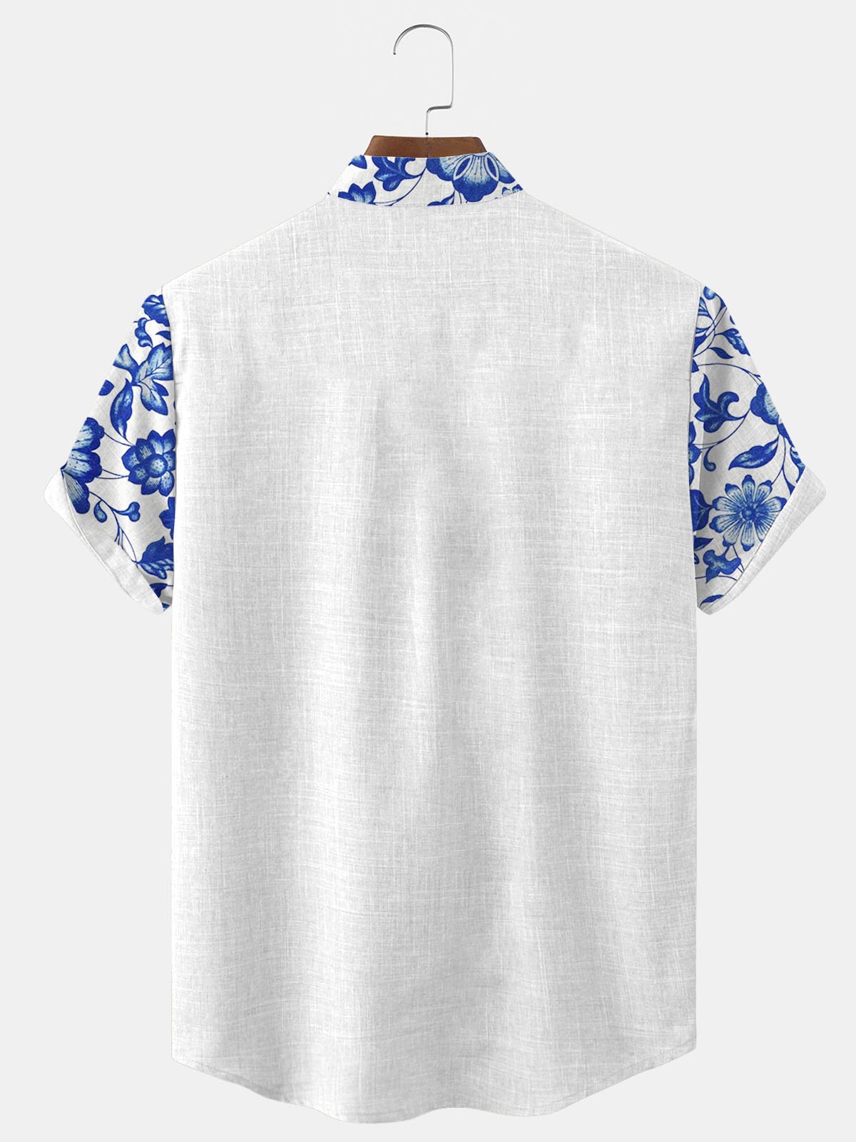 Royaura Nature  Fiber Casual Shirts Natural Breathable Summer Lightweight Hawaiian Shirts