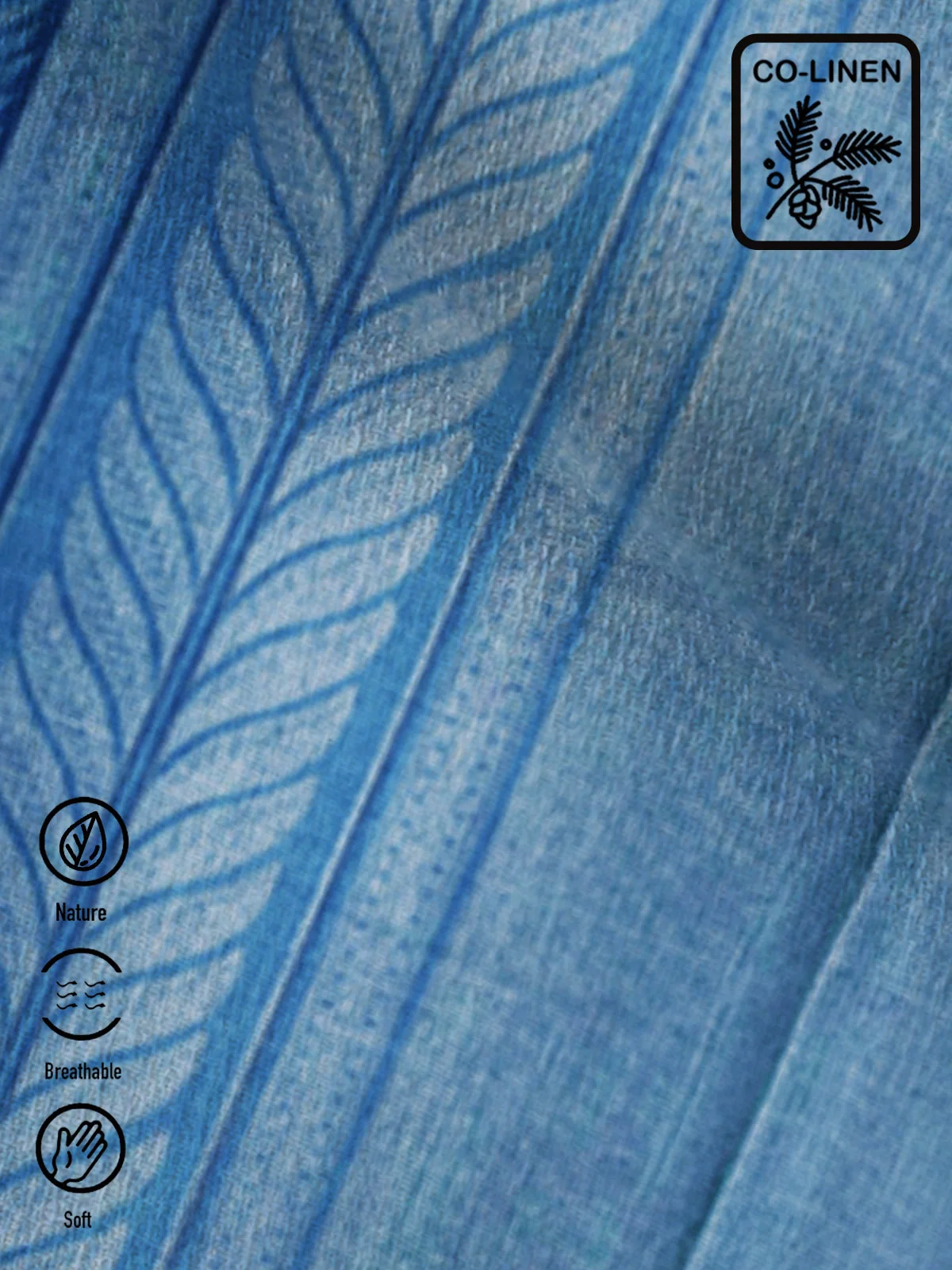 Royaura 50’s Vintage Geometric Art Blue Men's Guayabera Shirts Comfortable Blend Aloha Camp Pocket Shirts