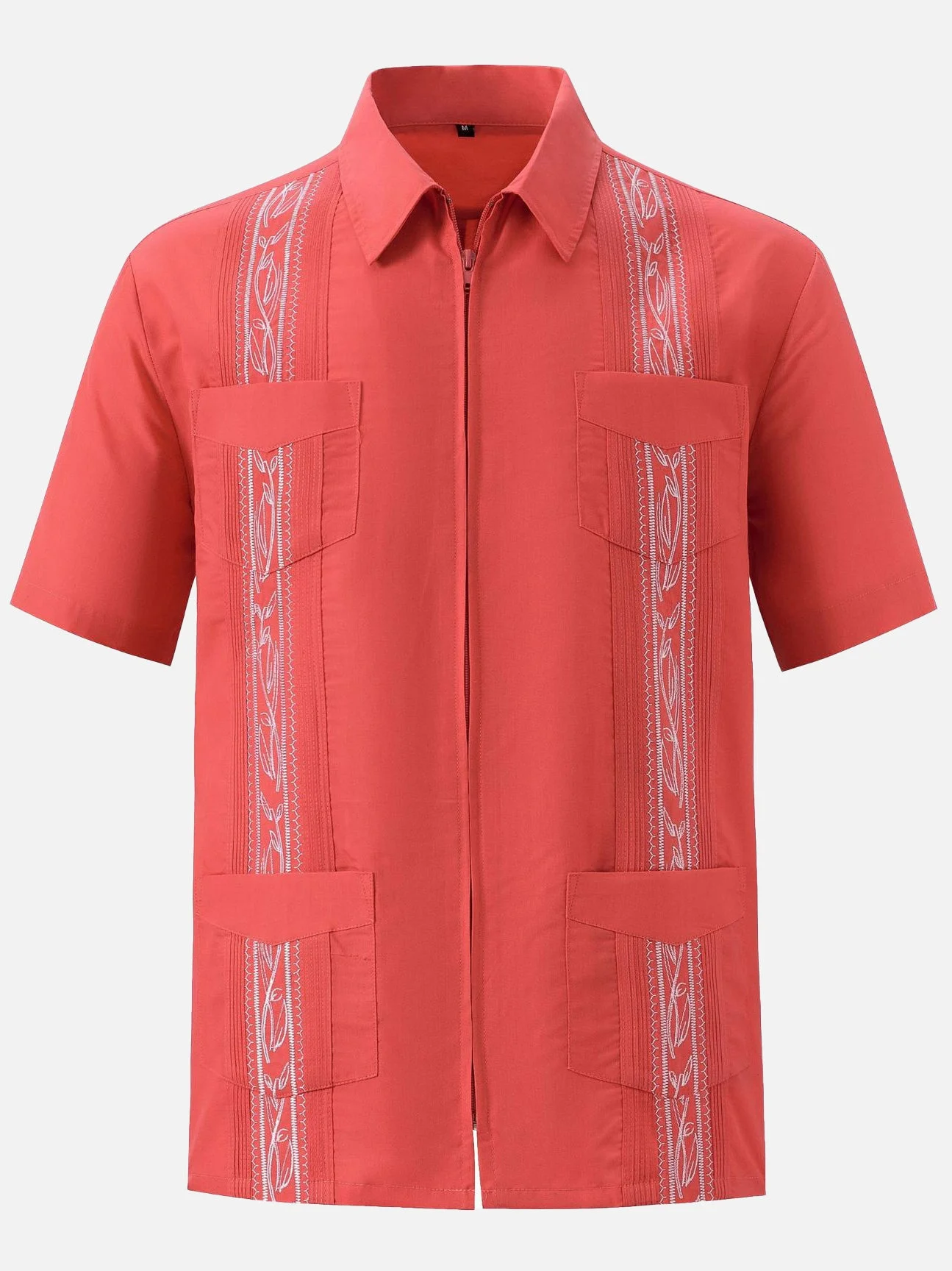 Royaura Beach Holiday Men's Guayabera Shirts Comfortable Blend Oversized Hawaiian Aloha Shirts