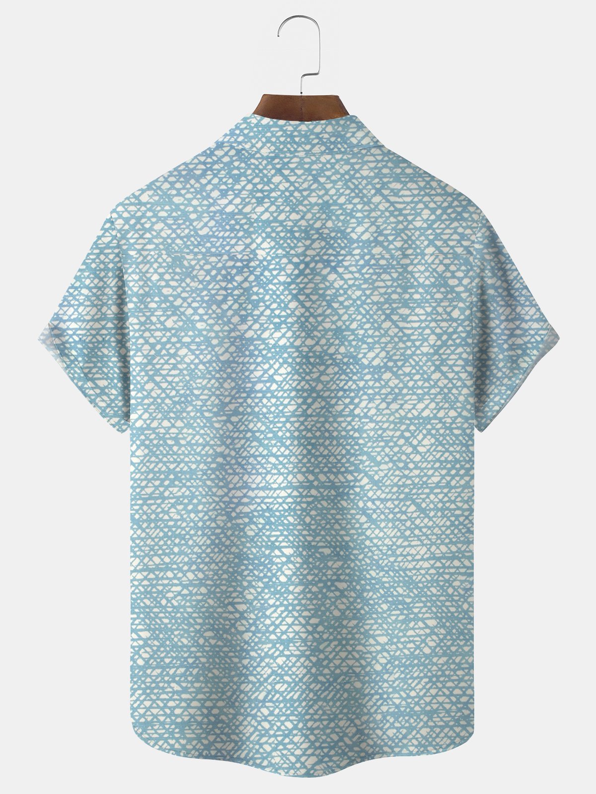 Royaura Vintage Bowling Stripe Print Beach Men's Hawaiian Plus Size Shirt with Pockets