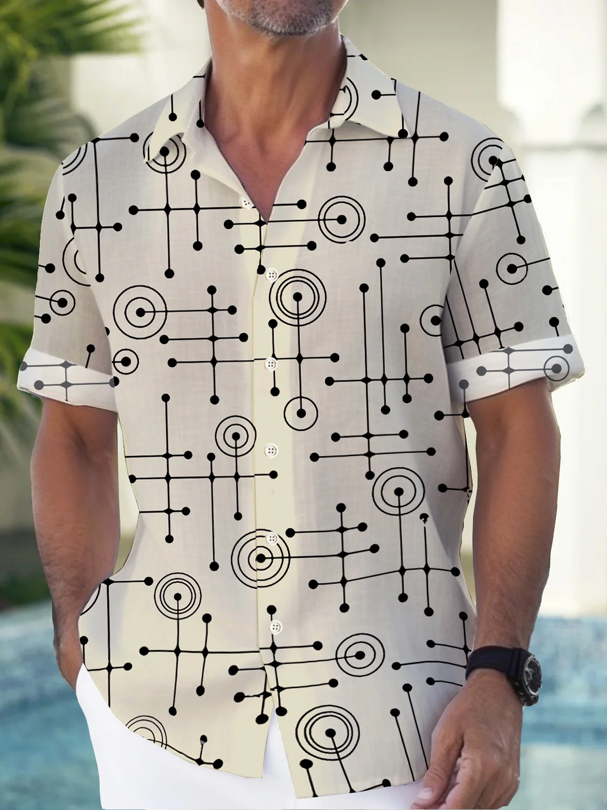 Off White Pockets Geometric Series Geometric Shirts & Tops
