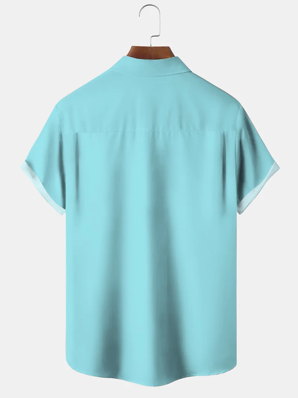 Royaura Blue Cock Printing Comfortable-Blend Casual Shirts