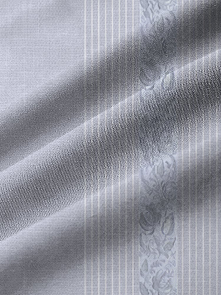 Royaura  Guayabera Casual Men's Vacation Big and Tall Long Sleeve Shirt