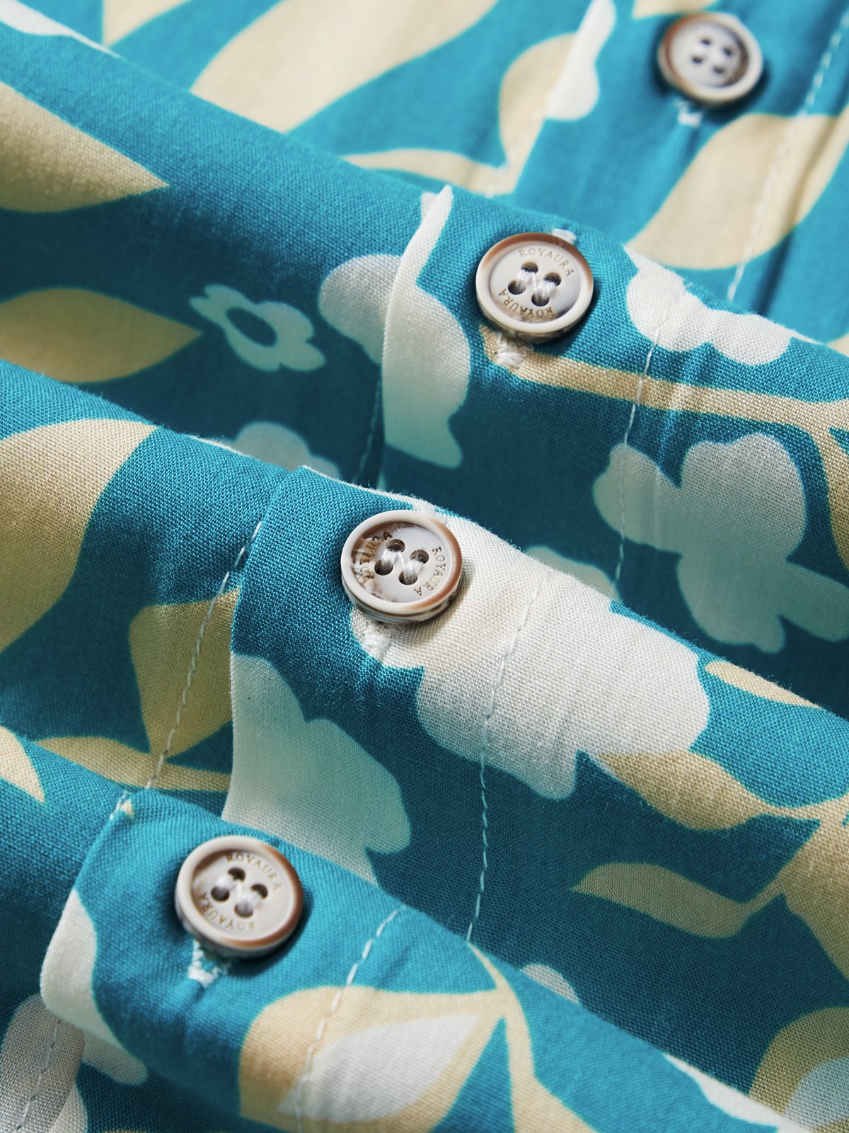 Royaura Cotton Vacation Beach Blue Men's Hawaiian Shirts Comfortable Blend Breathable Aloha Camp Shirts