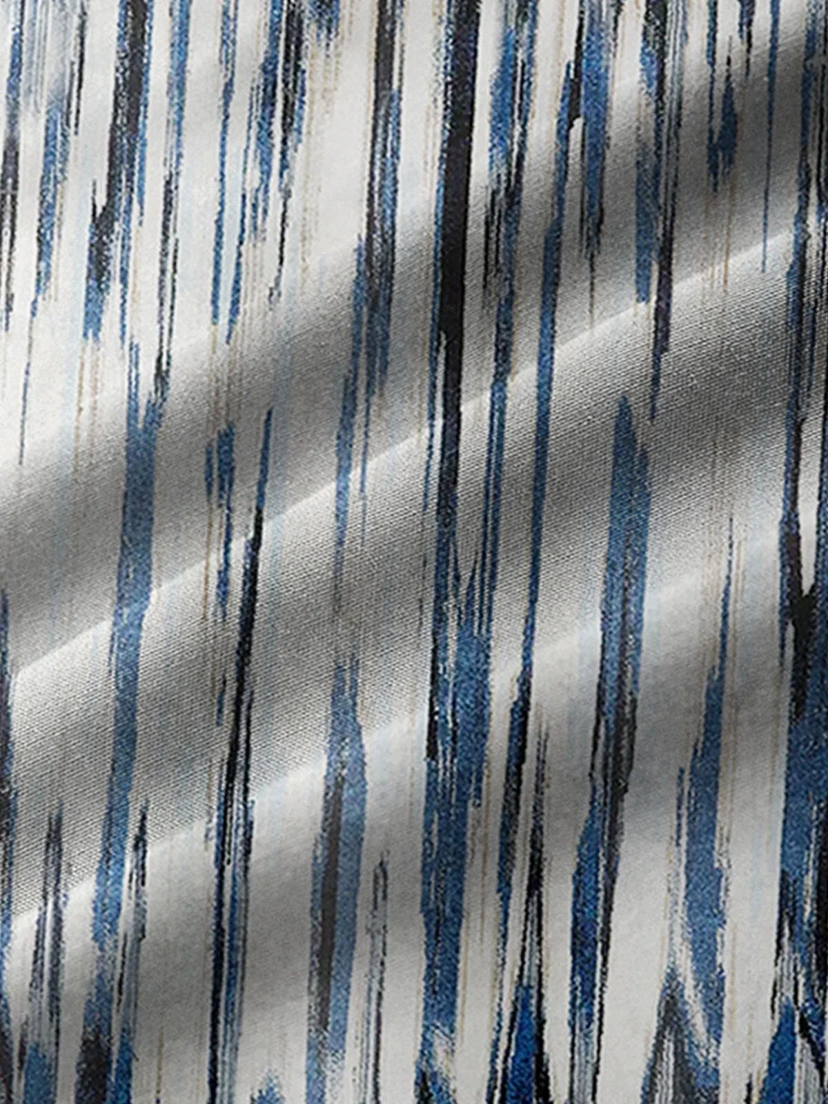 Royaura Vintage Textured Stripe Print Men's Button Down Pocket Long Sleeve Shirt