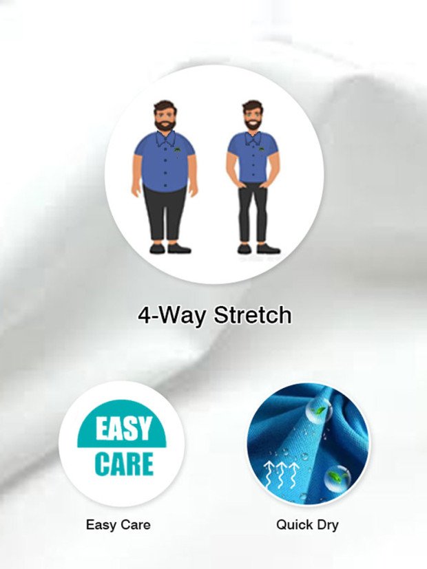 Royaura Gradient Art Texture Print Men's Button Pocket Short Sleeve Shirt