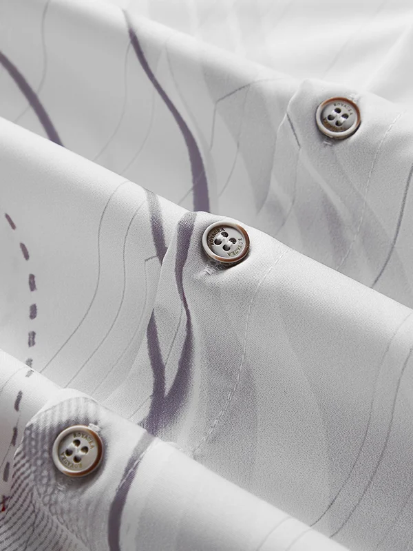 Royaura Art Gradient Geometric Print Chest Pocket Geometric Shirt Plus Size Shirt
