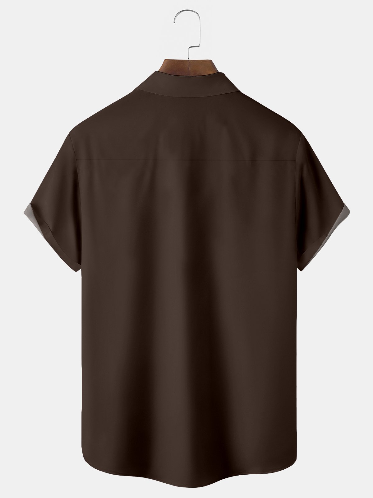 Royaura Ethnic Geometrical Print  Men's Hawaiian Oversized Shirt with Pockets