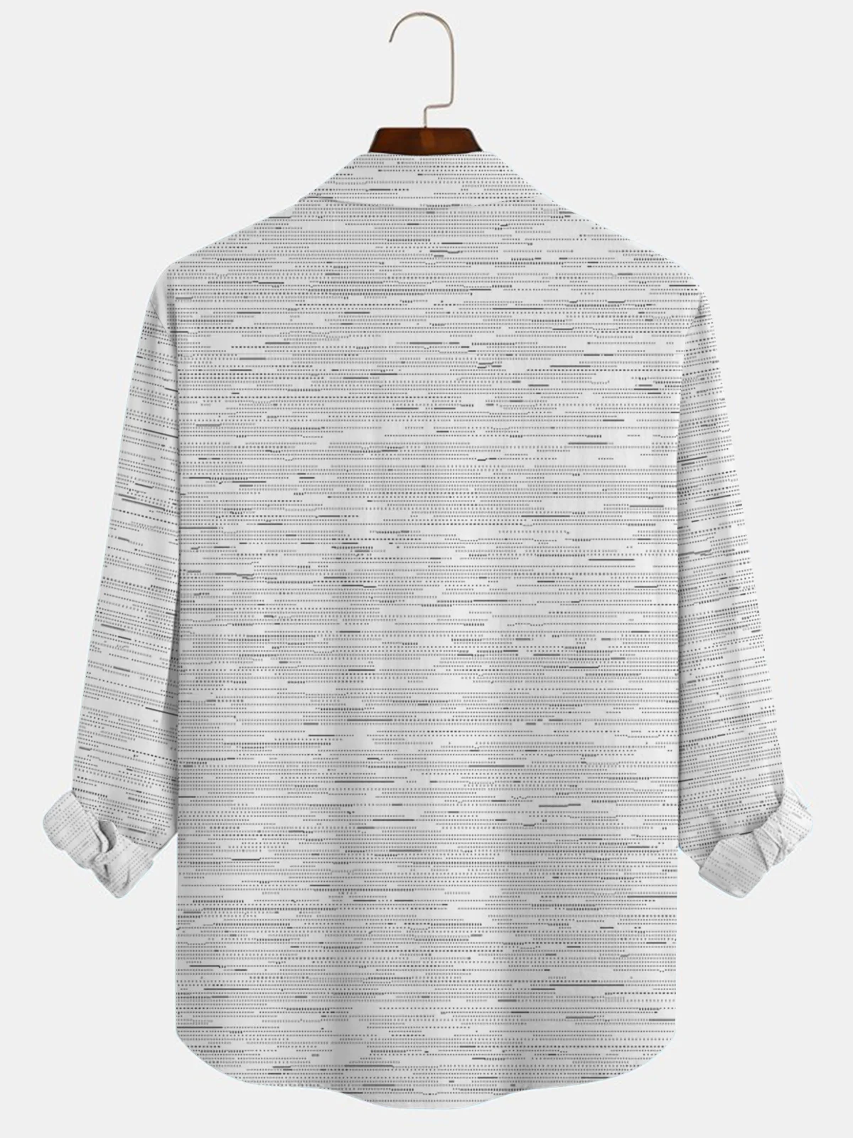 Royaura 50's Retro Mid-Century Atom Geometric Men's White Casual Shirts Stretch Plus Size  Camp Pocket Shirts