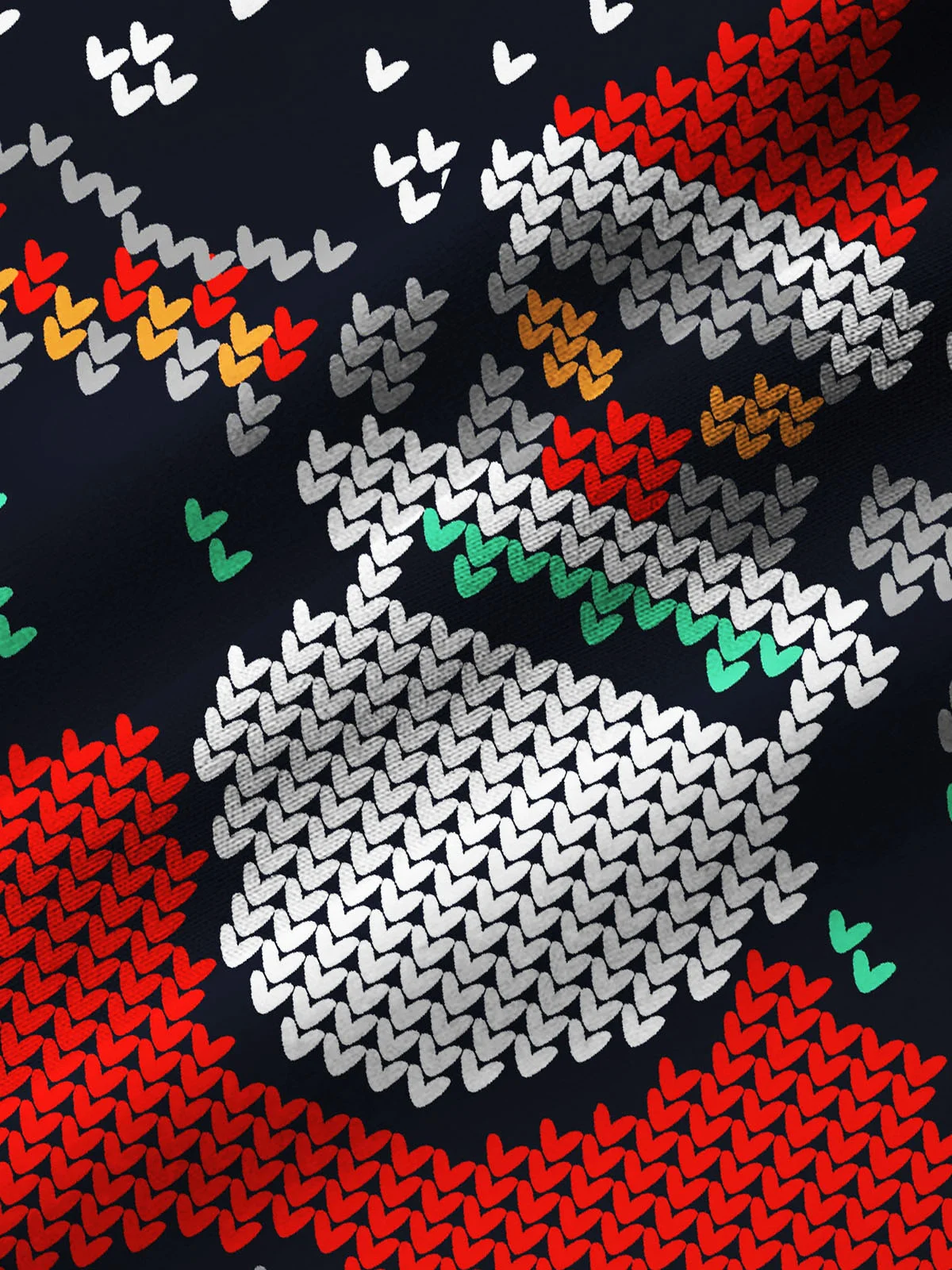 Royaura Christmas Holiday Navy Long Sleeve Casual Shirts Santa Claus Cartoon Art Camp Button Shirts