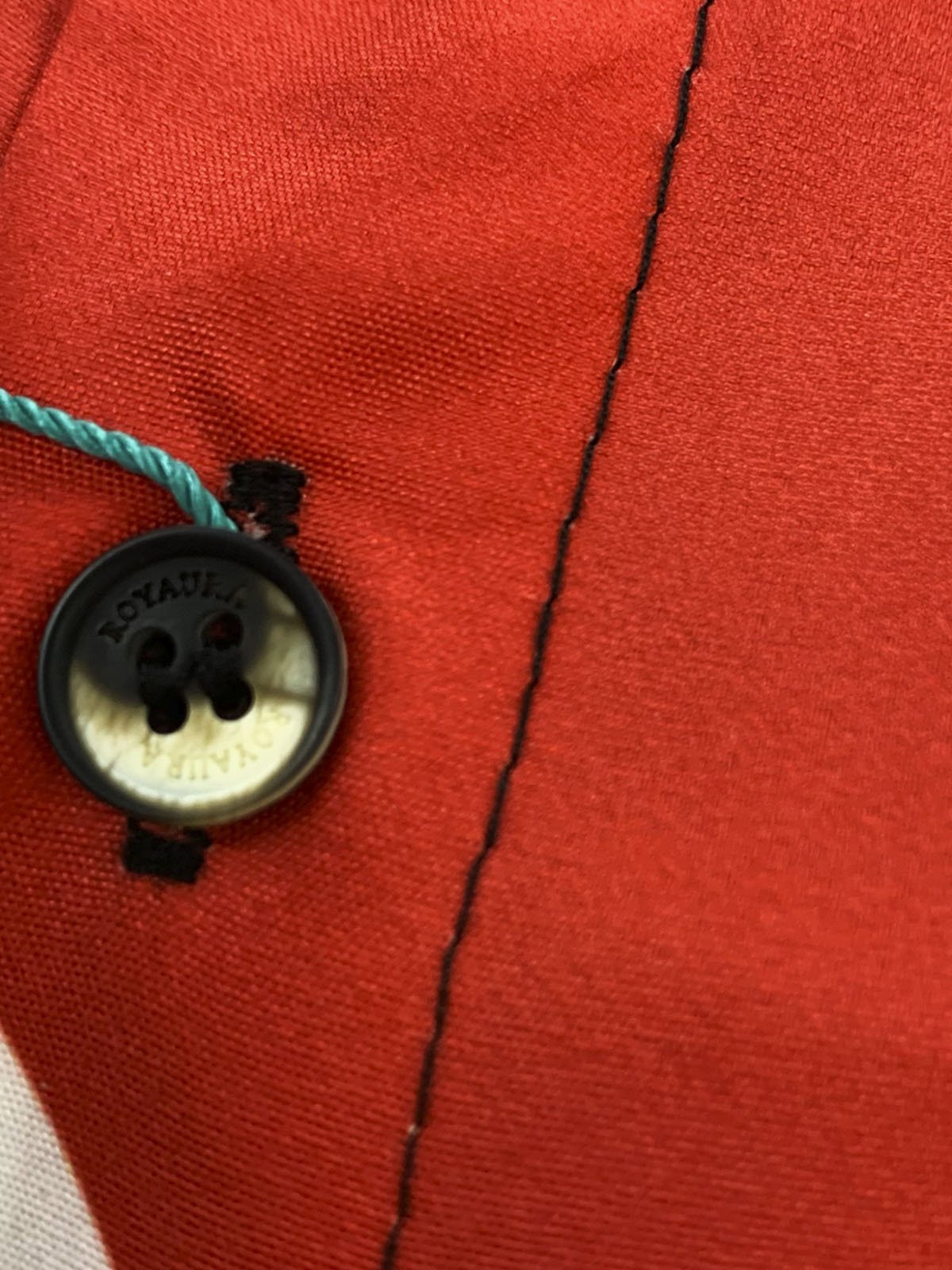 Royaura Vintage Rock Red Geometric Music Art Men's Casual Shirts Stretch Plus Size Pocket Aloha Camp Button Shirts