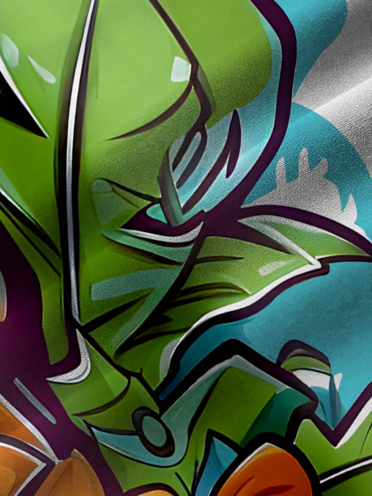 Royaura Tiki Coconut Tree Print Men's Button Pocket Short Sleeve Shirt