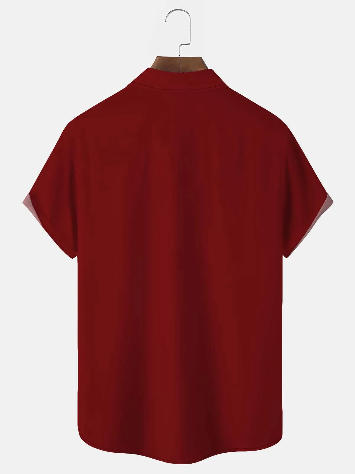 Royaura 50's Retro Mid-Century Geometric Men's Bowling Shirts Stretch Plus Size Aloha Camp Pocket Shirts