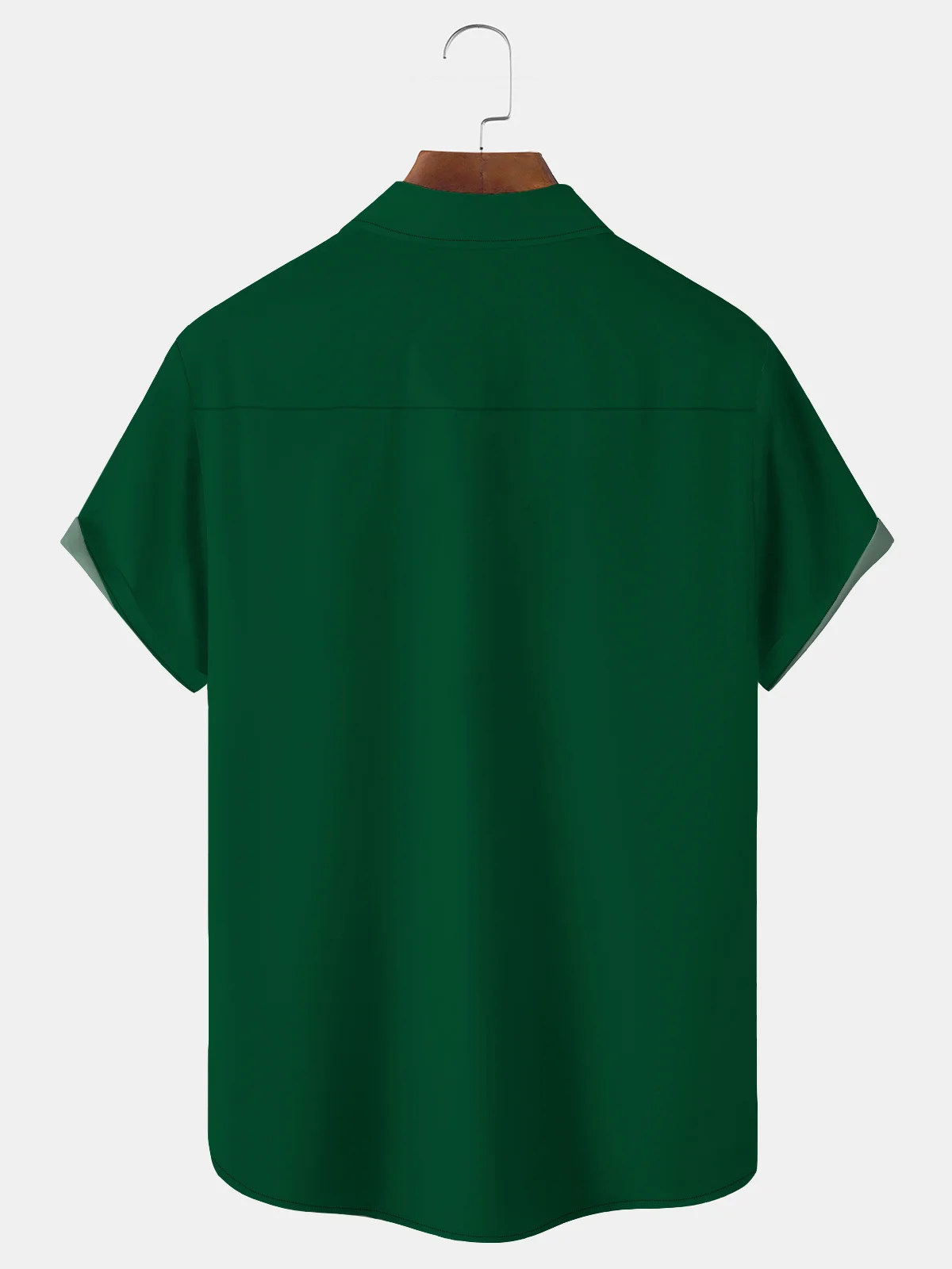 Royaura TIKI Alien Hawaiian Pattern Men's Print Basic Resort Shirt Stretch Aloha Pocket Cartoon Camping Shirt