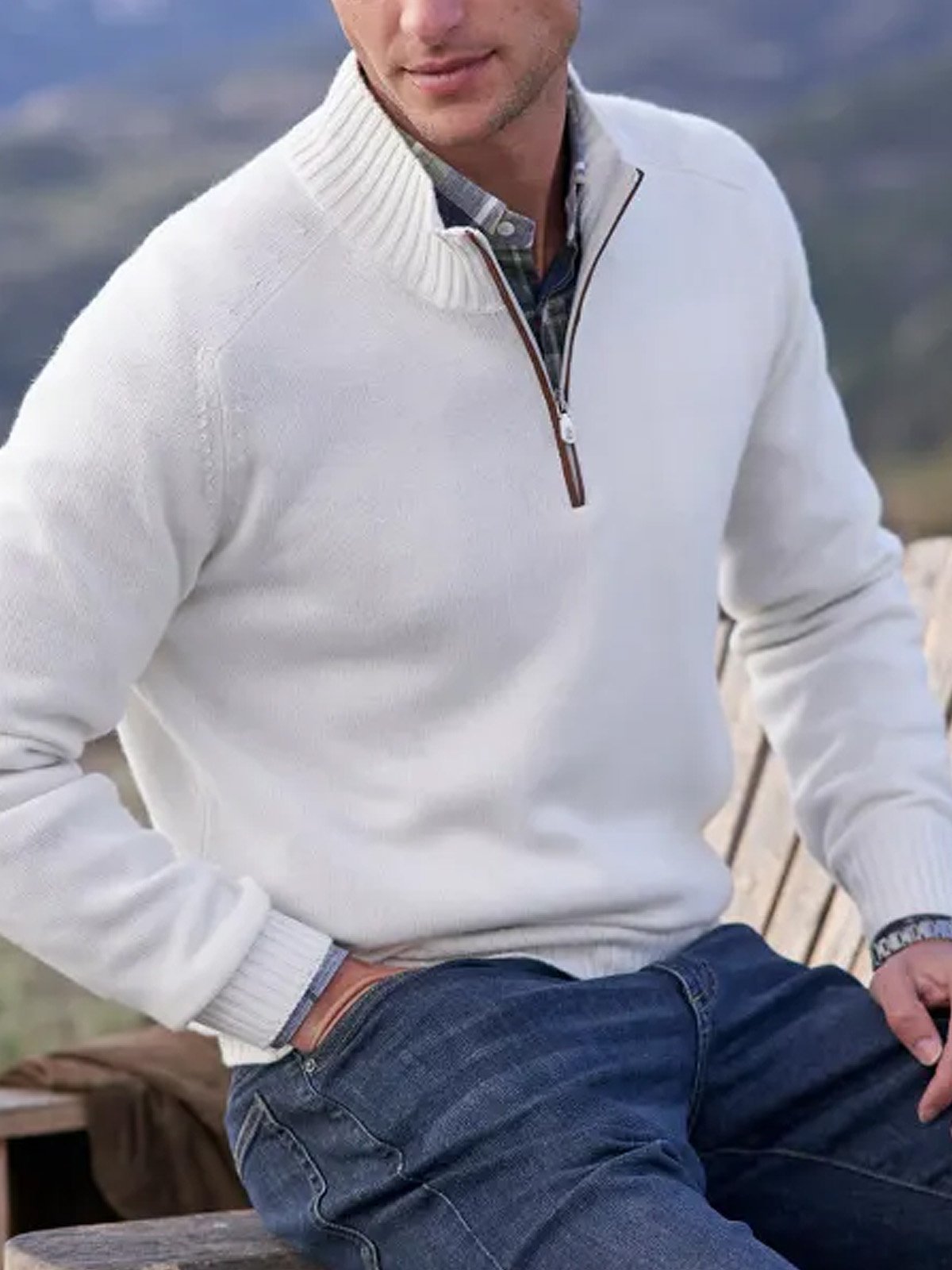 Stand Collar Men's Casual Hoodie main image 1