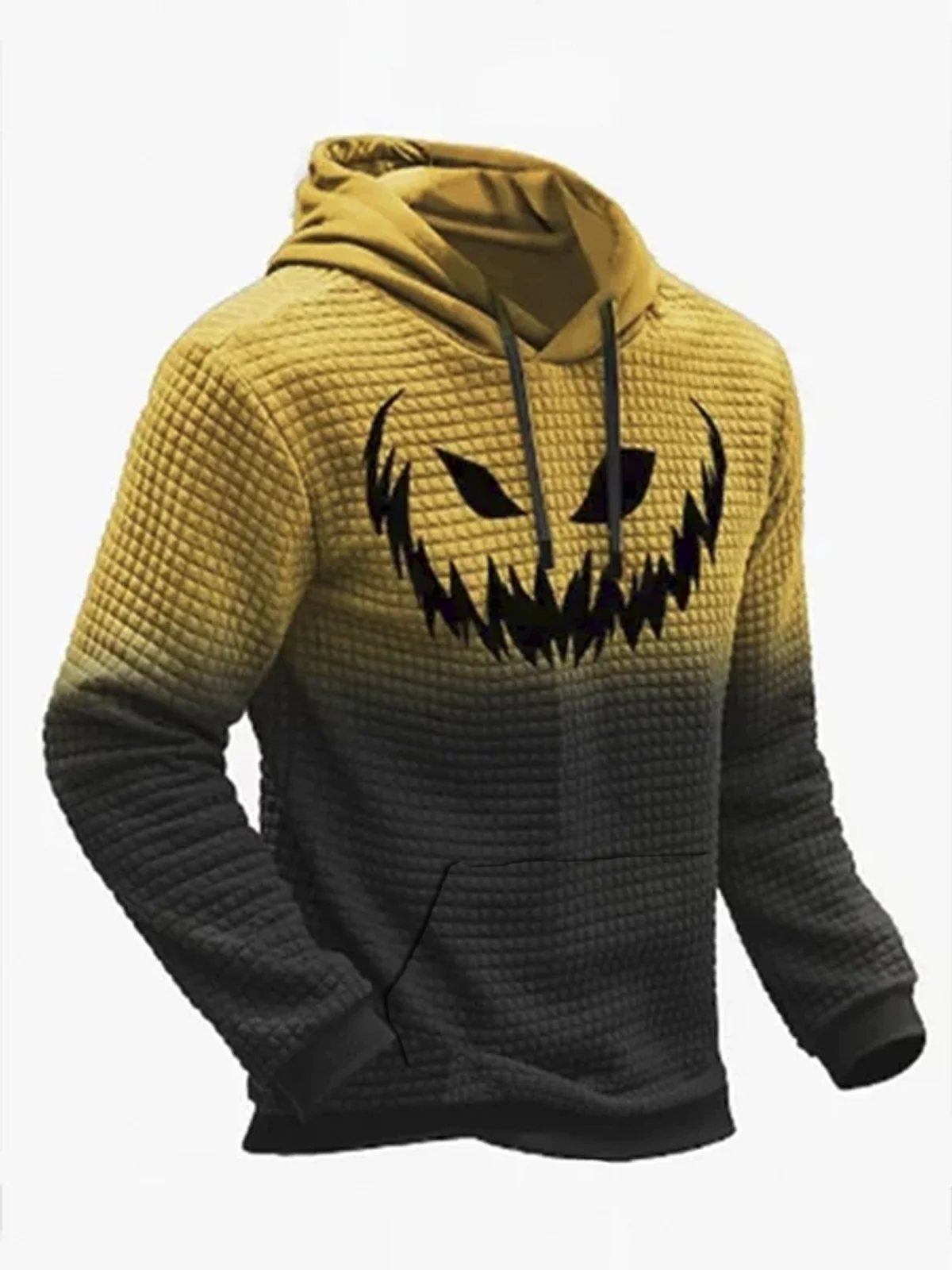 Royaura Halloween Ombre Holiday Print Oversized Hooded Sweatshirt