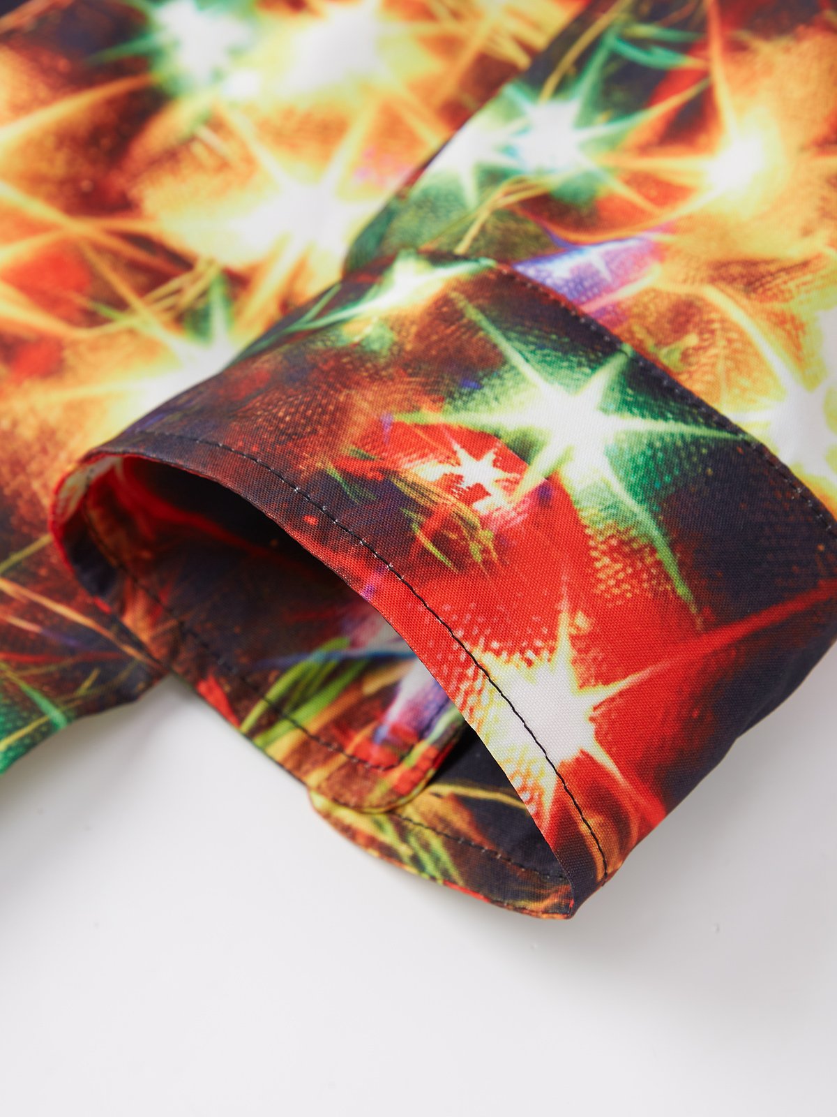 Royaura Christmas Gold Neon Men's Long Sleeve Shirts Stretch Plus Size Drama Costume Button Shirts