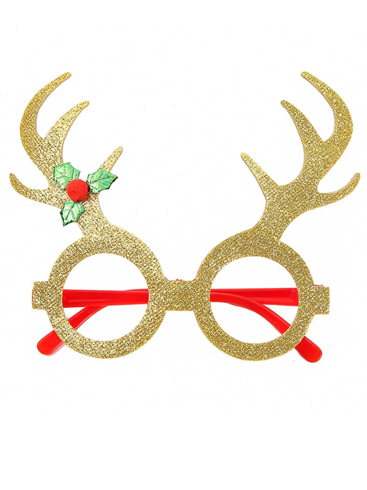 Royaura Men's Christmas Decorative Glasses