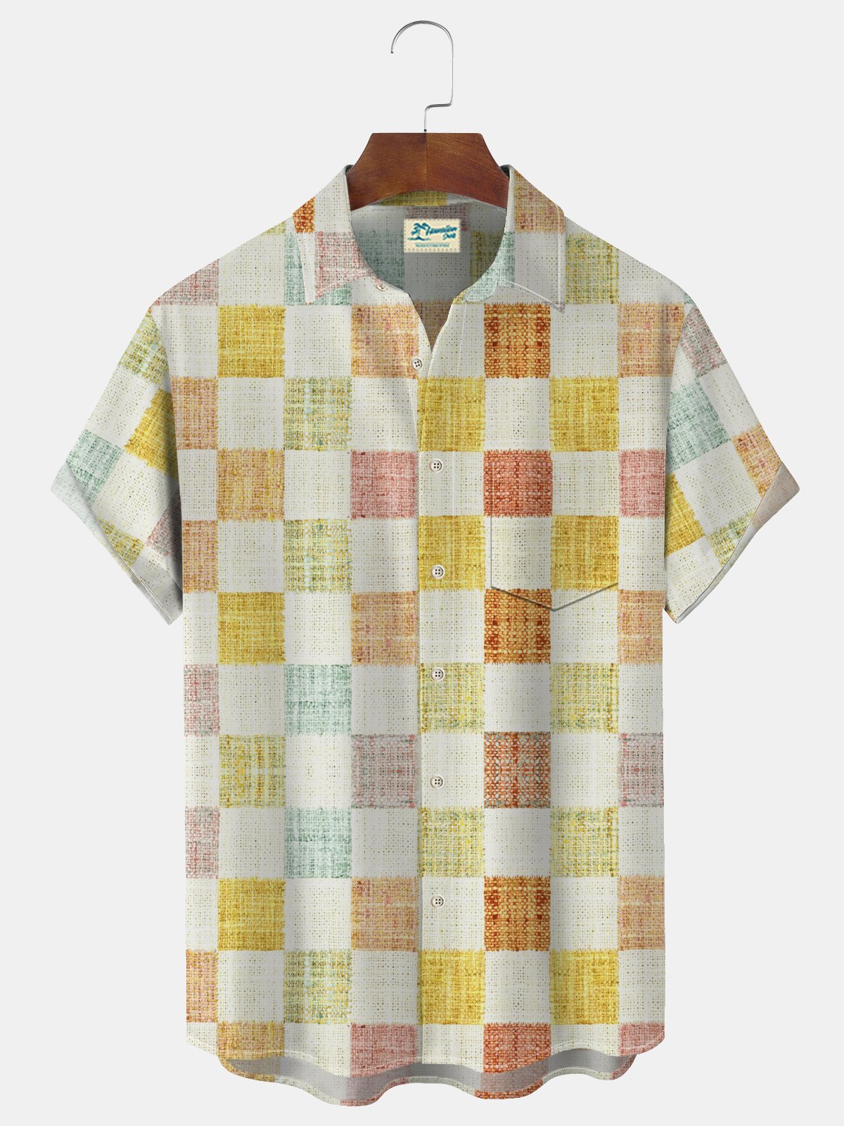 Royaura® Cotton Linen Red Vintage Series Musical Instrument Shirts & Tops