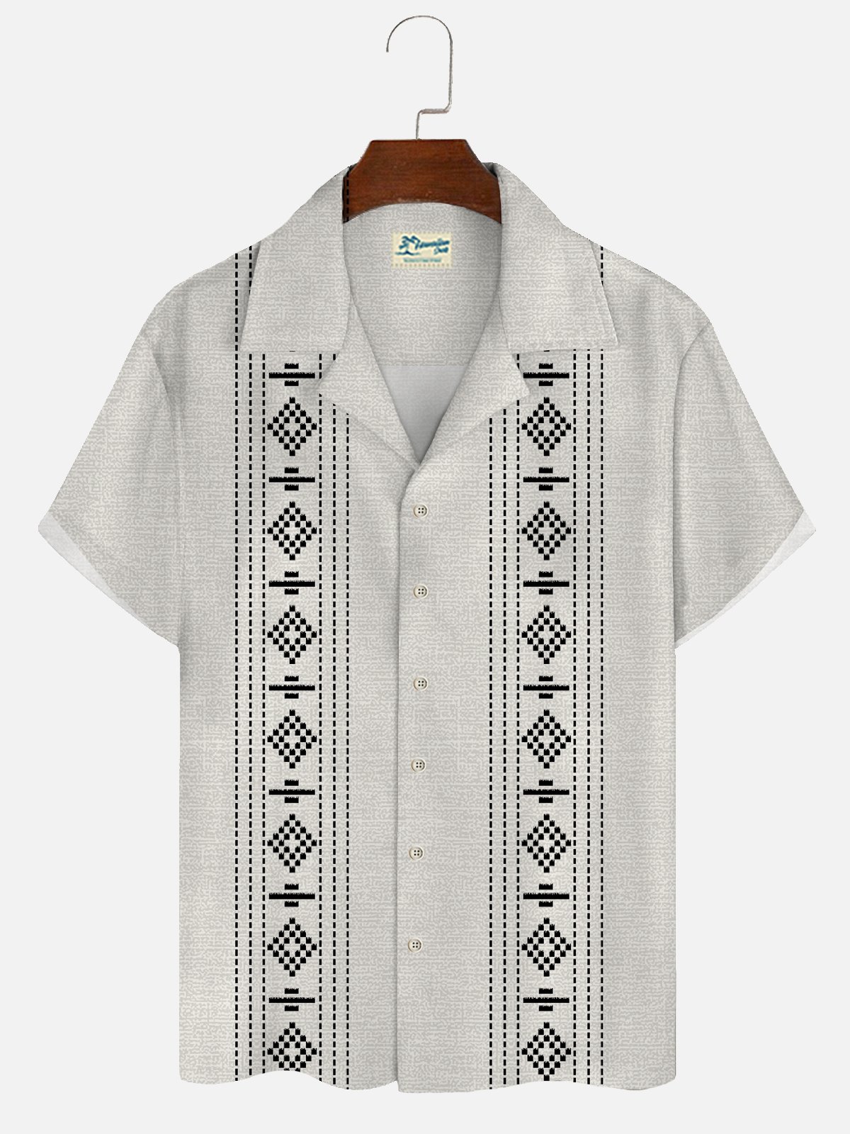 Tropisches Tiki Hawaiihemd Männer Frauen Jugend, tropisches Aloha Tiki Shirt, Sommer Strandparty, Tiki Kurzarm Button Down Shirt