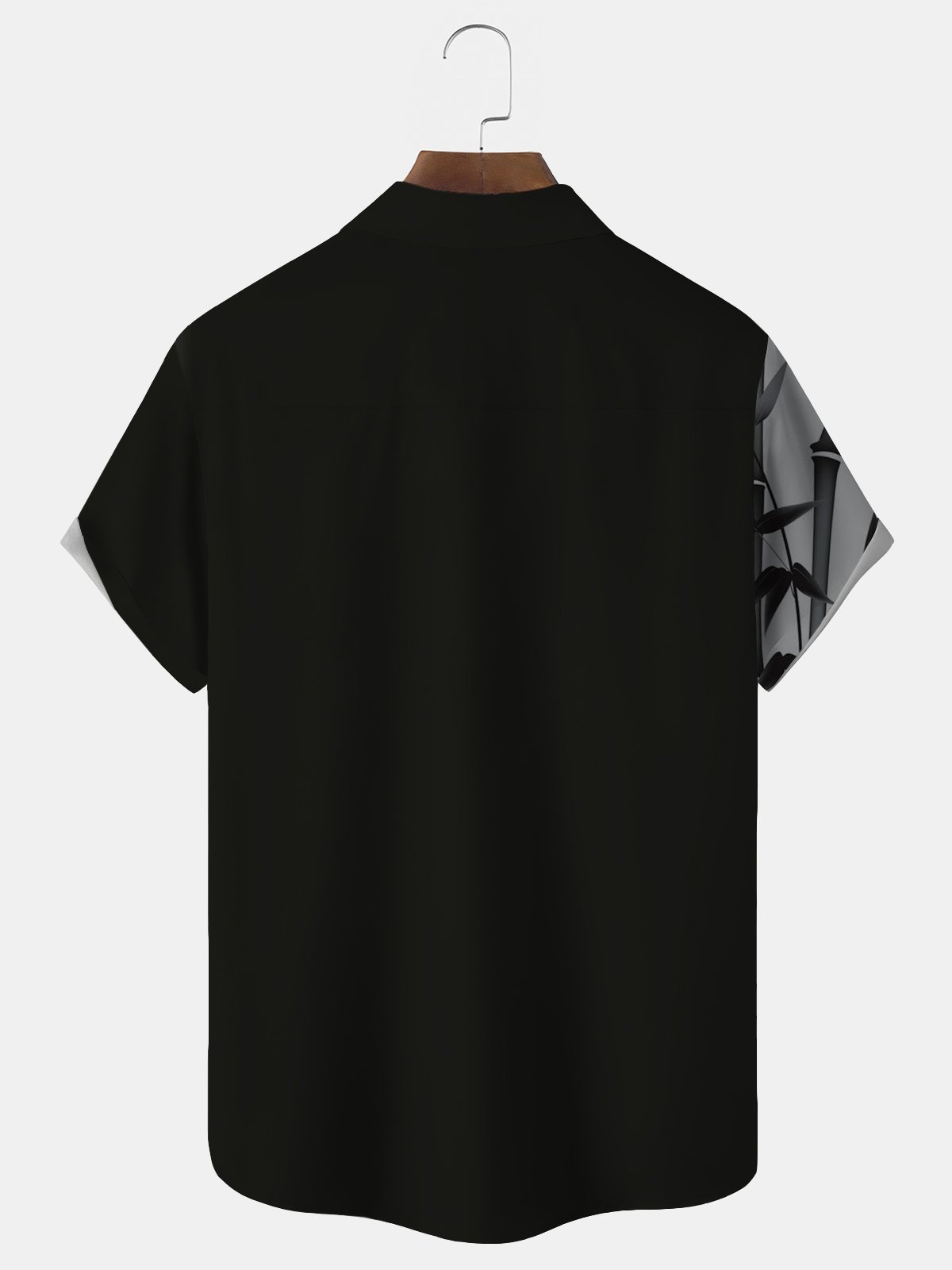 Royaura Hawaiian Bamboo Ombre Printed Men's Button Pocket Shirt