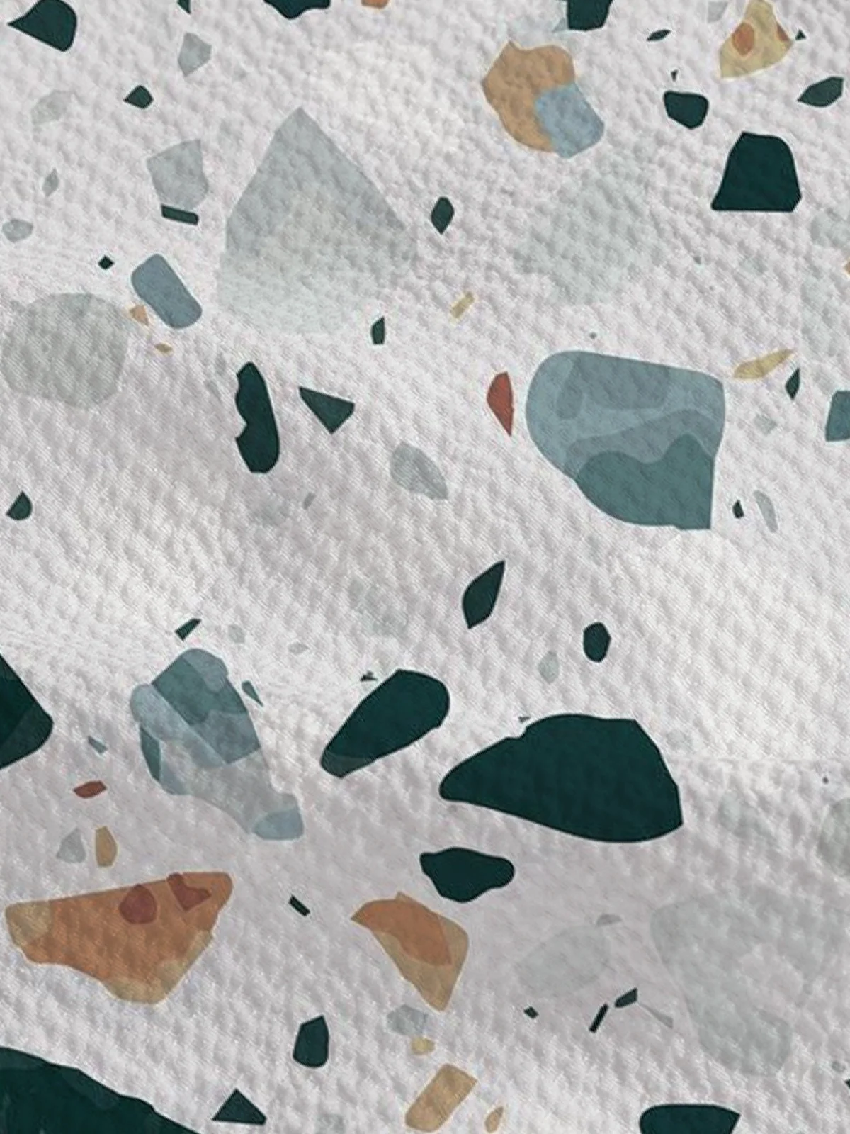 Royaura® Basic Abstract Printed Men's Button Pocket Shirt