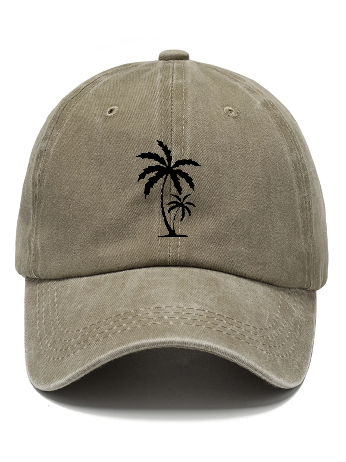 Royaura®  Hawaii Retro Coconut Tree Casual Printed Peaked Hat