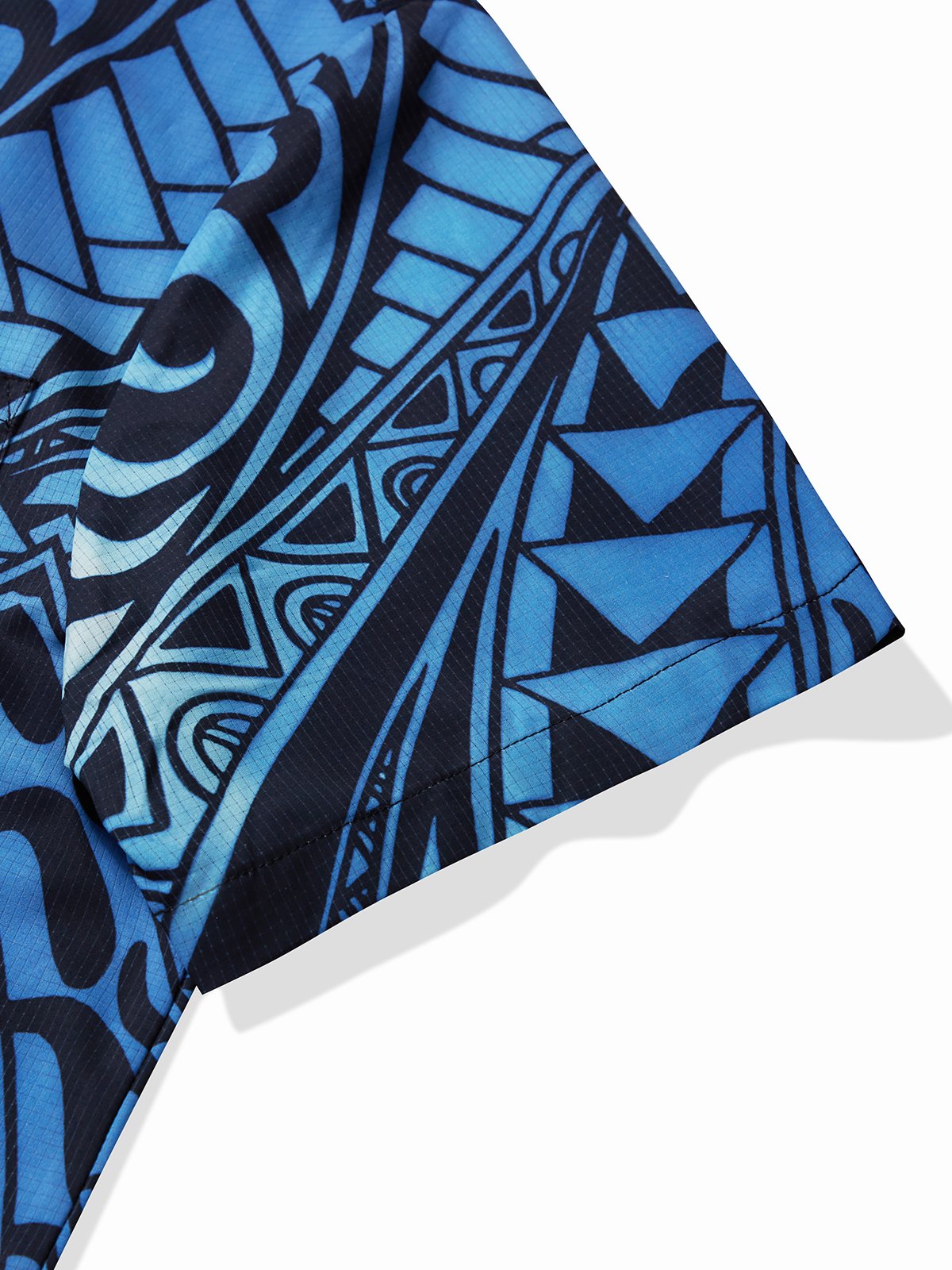 Royaura® Cool Ice Men's Hawaiian Shirts Island Tapa Geometric Art Sweat-wicking Breathable Wrinkle Free Pocket Shirts
