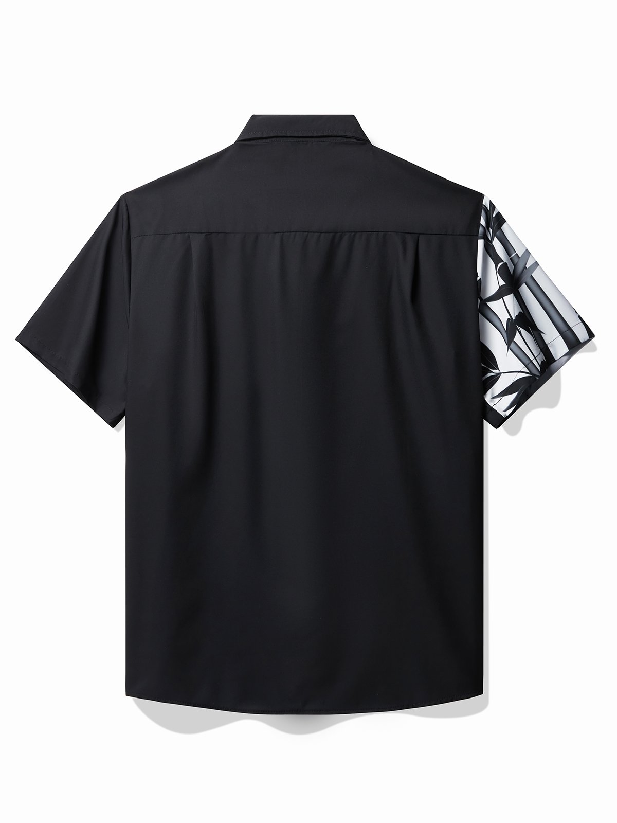 Royaura Hawaiian Bamboo Ombre Printed Men's Button Pocket Shirt