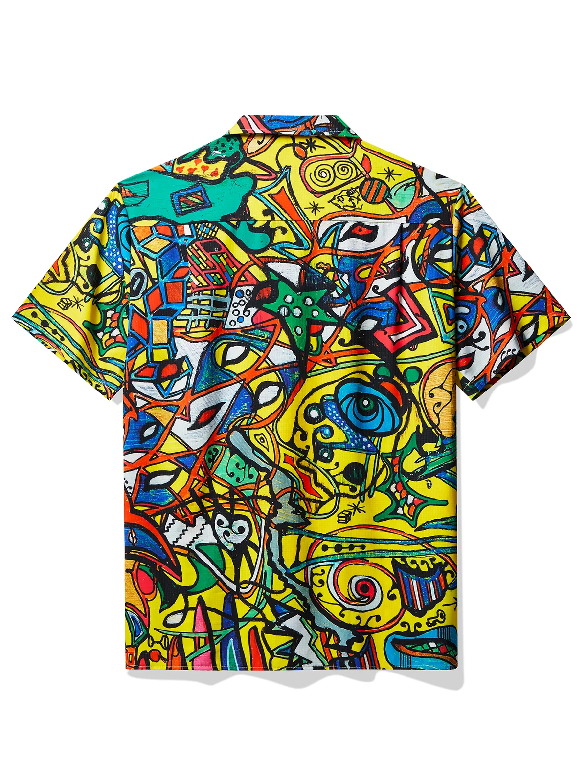 Royaura® x David Henry Lombardi San Diego Abstract Graffiti Art Vintage Hawaiian Shirt Oversize