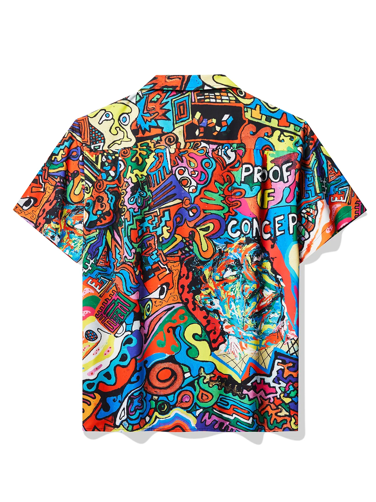 Royaura® x David Henry Lombardi Proof Of Concept Abstract Graffiti Art Hawaiian Shirt Oversize