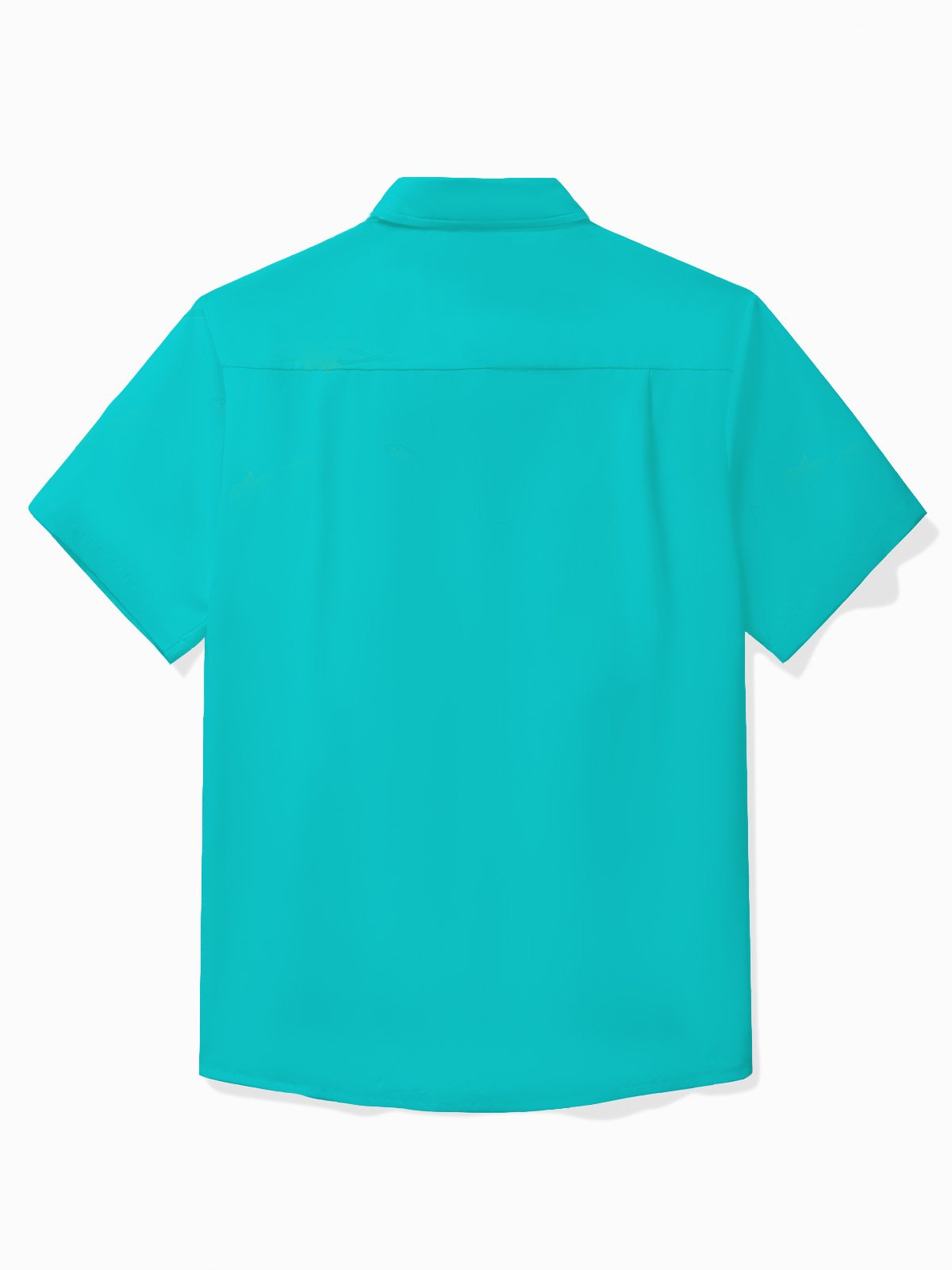 Royaura® Hawaiian Parrot Stripe Contrast Print Men's Button Pocket Short Sleeve Shirt
