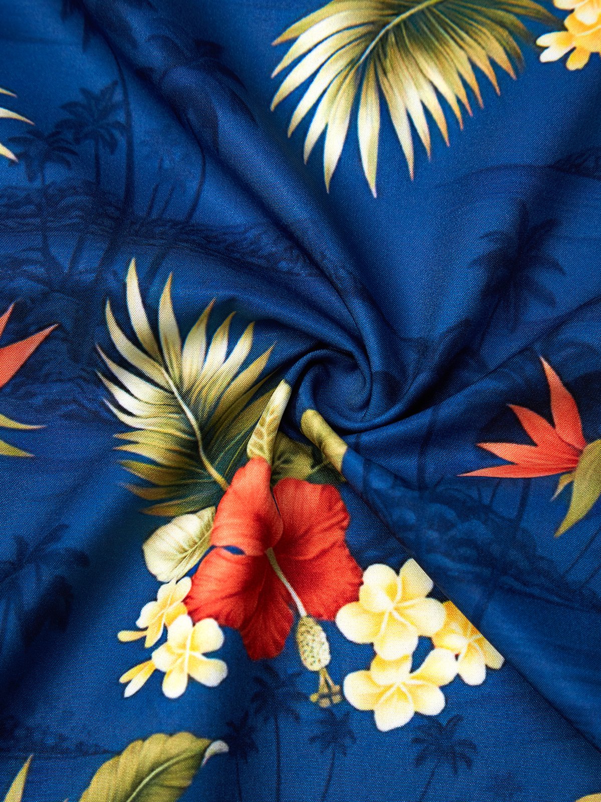 Royaura® Hawaiian Shirts Floral Art Printed Men's Button Pocket Shirt Big Tall