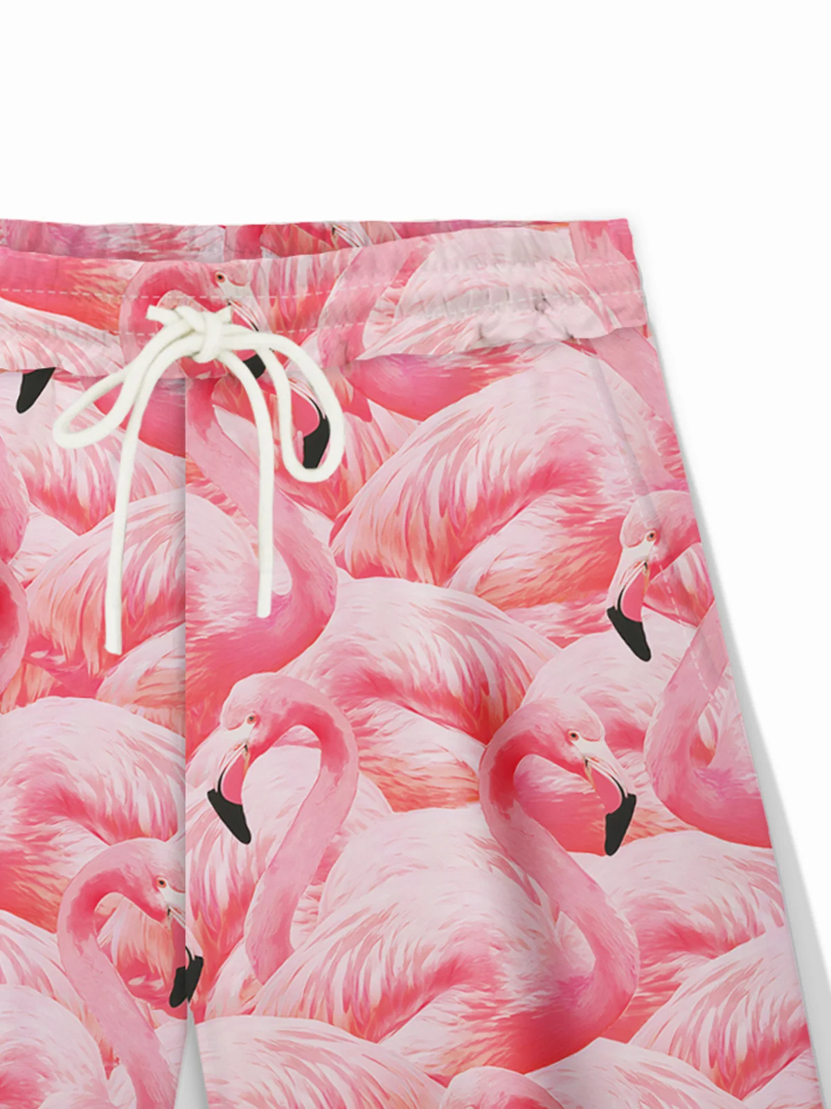 Royaura® Hawaiian Flamingo Print Men's Drawstring Shorts Board Shorts
