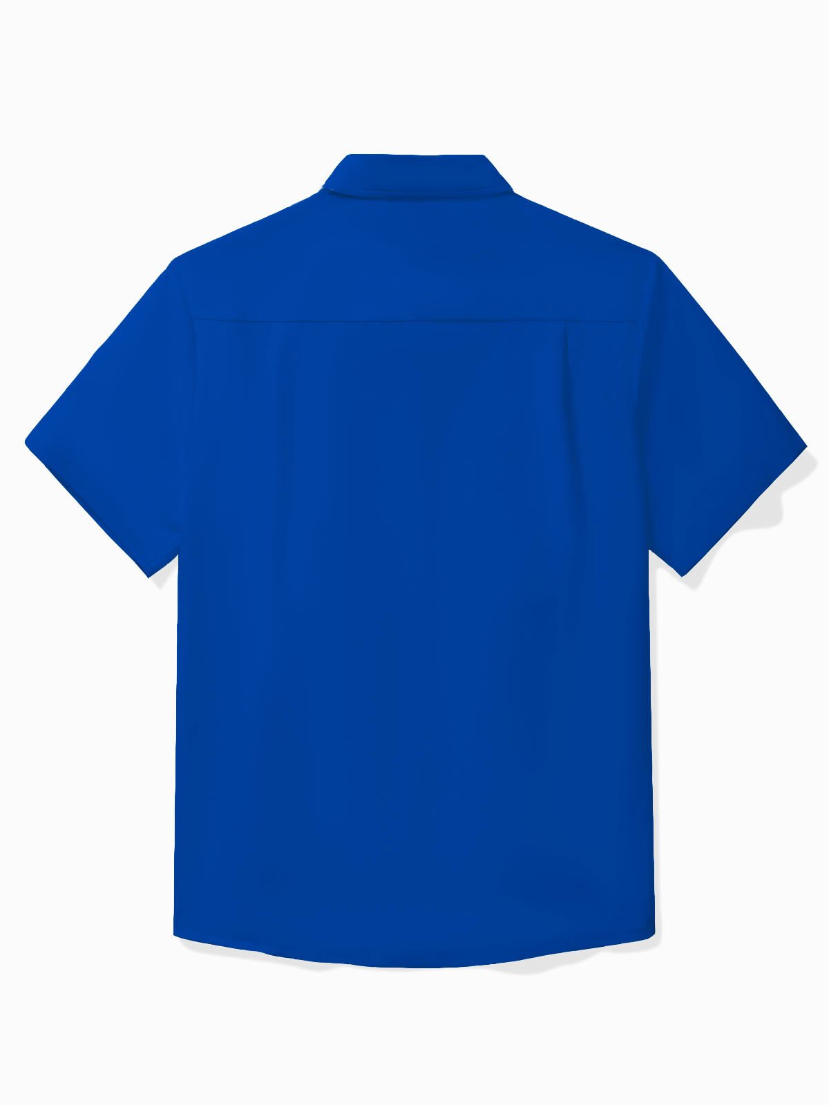 Royaura® Retro Beer Cartoon Stripe Print Men's Button Pocket Short Sleeve Shirt