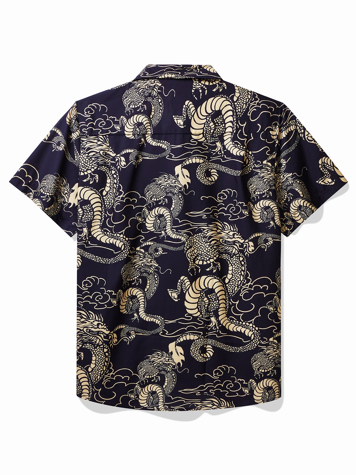 Royaura Oriental Dragon Hawaiian Shirts Lunar New Year Aloha Button Shirts