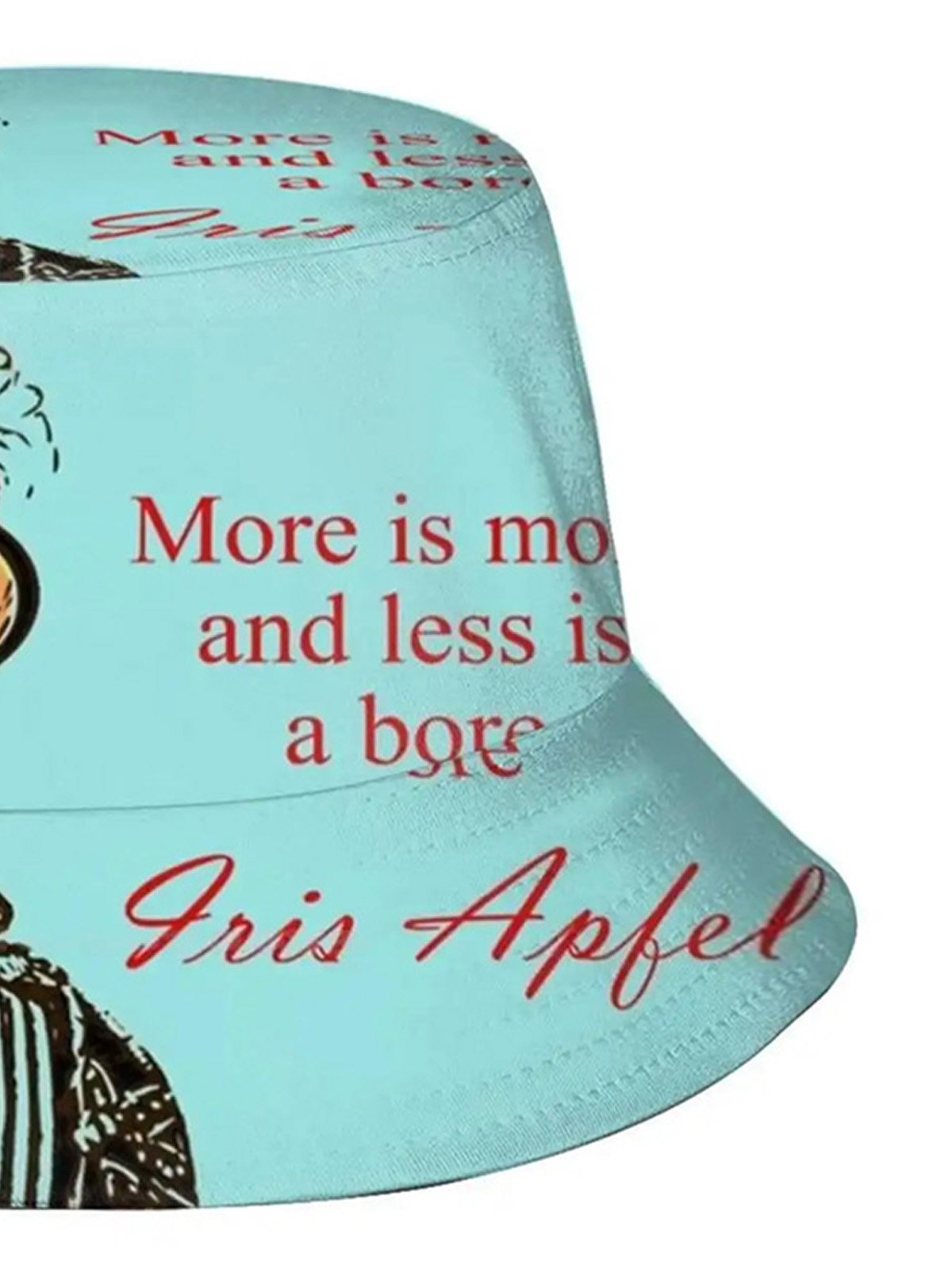 Men's Fashion Queen "More Is More, And Less Is Bore" Printed Bucket Hat