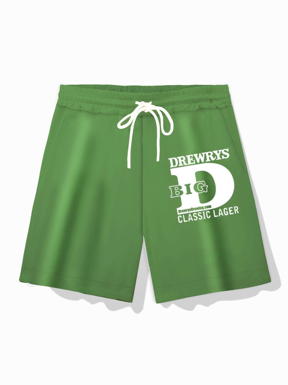 Royaura® Drewrys Beer Letter LOGO D Print Men's Basic Casual Beach Pants