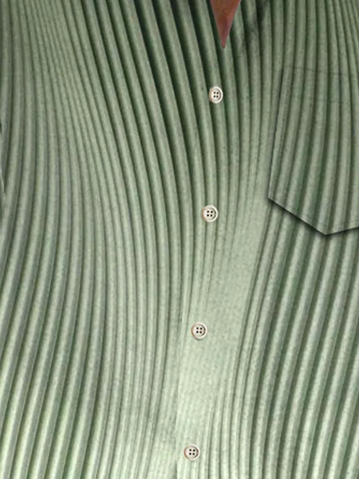 Royaura®Hawaiian Gradient Textured Print Men's Button Pocket Short Sleeve Shirt